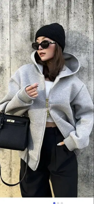 sheller BIG 더블 집 후드티 미사용 새상품