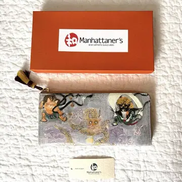 Manhattaner's 일본풍 아트 용신과 고양이 장지갑