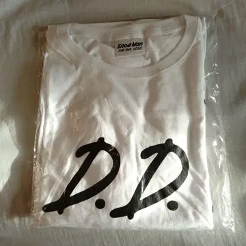 SnooMan D.D. 로고 화이트 T셔츠 L 사이즈
