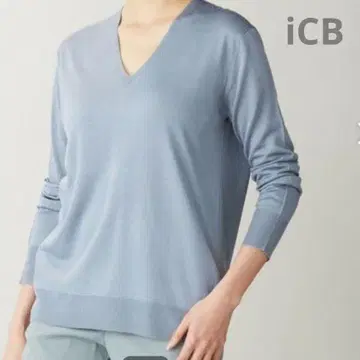 iCB [ 세탁 가능 ] Synthetic Yarn 니트 블루 계열