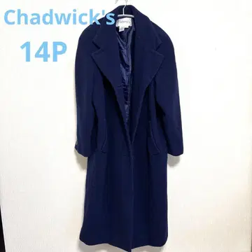 Chadwick's 울 네이비 롱 코트 [ 14P ]