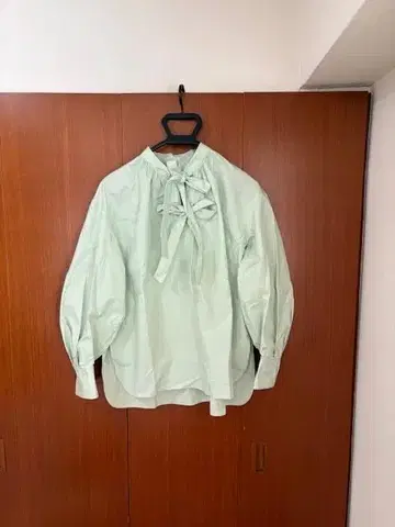 24SS Drawer 코튼 브로드 더블 리본 블라우스 6만 4900엔