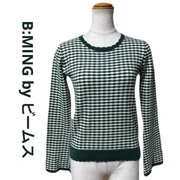 새상품 B:MING by 빔즈 빔밍바이빔 풀오버 니트 그린
