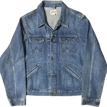 Wrangler 복각 124mj 짧은 기장 데님 자켓 L 사이즈 세로 벨