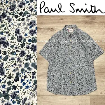 폴스미스 꽃무늬 플라워 반팔 셔츠 XL 남성용 Paul Smith