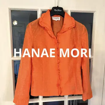 HANAE MORI의 오렌지 컬러 린넨 썸머 자켓