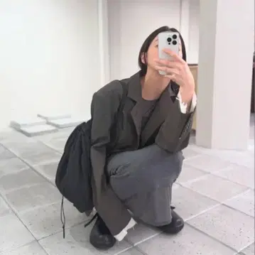 TODAYFUL 오버 숄더 재킷 차콜 그레이 36