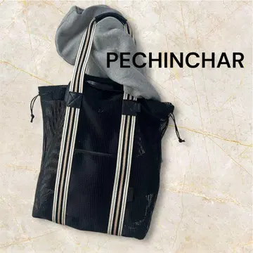 PECHINCHAR 메쉬 토트백 블랙