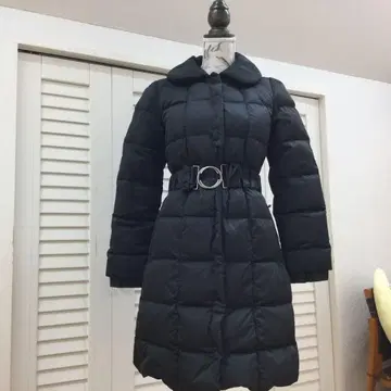 paule ka 36 벨트 포함 블랙 다운 코트