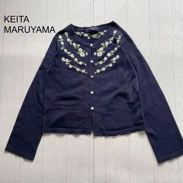 KEITA MARUYAMA 자수 가디건 네이비 M