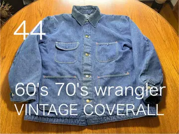 wrangler 빈티지 데님 커버올 60s~70s 44