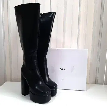 미사용과 같은 GRL 하이힐 롱 부츠 MS150