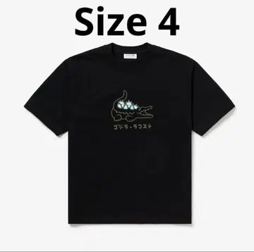 완판템 고질라 라코스테 콜라보 T셔츠 Lacoste 블랙