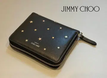 JIMMY CHOO 새상품 미사용 정품 블랙 가죽 카드 케이스