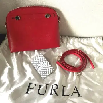 FURLA 레드 숄더백