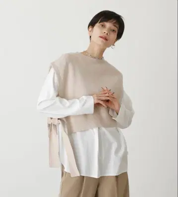 [미사용 새상품] 니트 베스트 셋업
