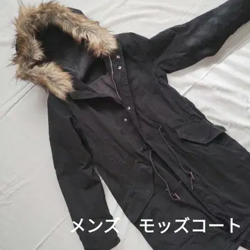 블랙 퍼 포함 모즈 코트