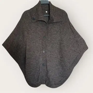 [ 가격 인하 ] 무인양품 다크 브라운 울 알파카 판초