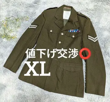 영국군 세레모니 자켓 밀리터리 자켓 카키 남성용 80s