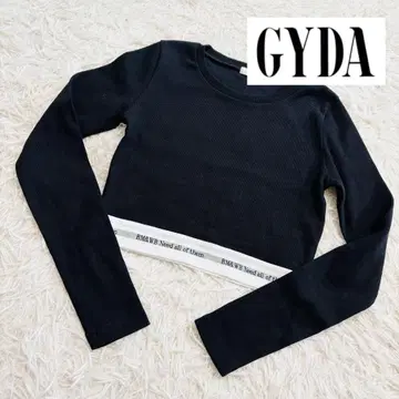 GYDA BM&WB JQ 리브 숏 롱T 블랙