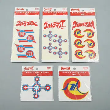 [ 미사용 ] 스티커 팀 엠블럼 5팩 묶음 울트라맨