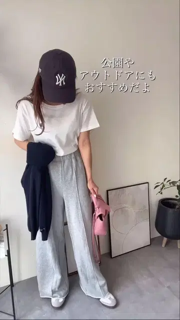 [새상품] 슬로브 이에나 24AW 쭈리 와이드 팬츠 38