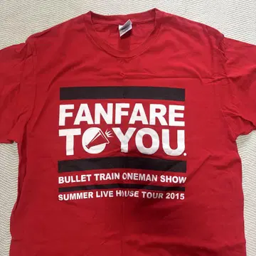 초특급 FANFARETOYOU 티셔츠 L 사이즈 빨간색 유키