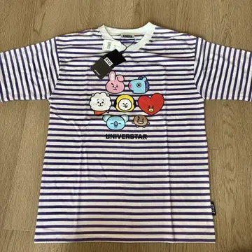 BT21 UNIVERSTAR 스트라이프 오버 T셔츠 새상품 BTS