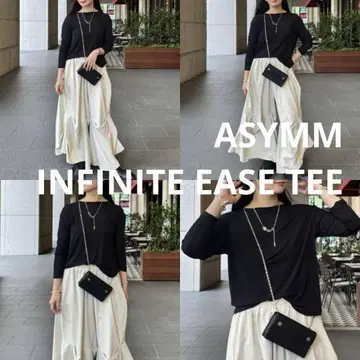 [ 미사용 새상품 ] ASYMM INFINITE EASE TEE(블랙)