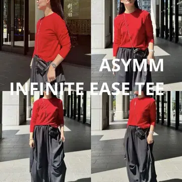 [ 미사용 새상품 ] ASYMM INFINITE EASE TEE(레드)