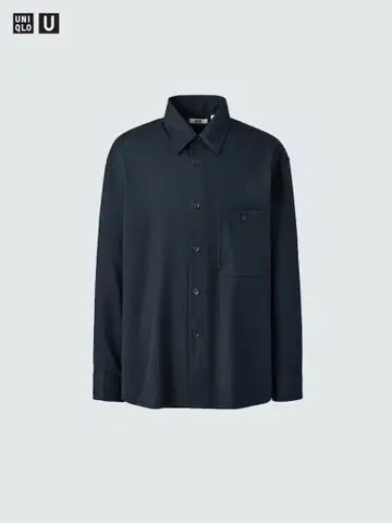 UNIQLO U 트윌 워크 오버사이즈 셔츠