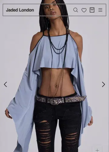 jaded london Kendra Cape Top 상의