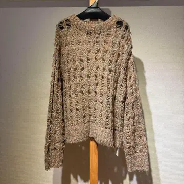 HCAE 에이치씨에이 니트 상의 시어 메쉬