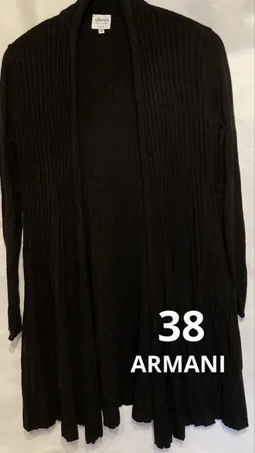 ARMANI 블랙 가디건 38