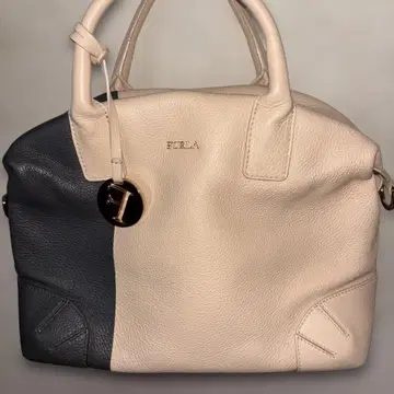 미사용품 FURLA 베이지 그레이 핸드백 2way 숄더백