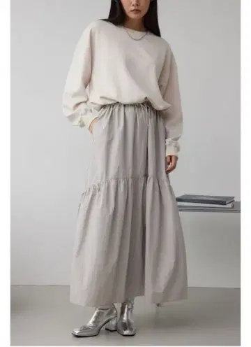 나일론 스커트 도킹 원피스