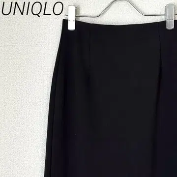 UNIQLO 스트레치 더블 페이스 내로우 스커트 타이트 백 슬릿