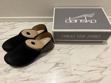dansko 블랙 사보 클로그 샌들