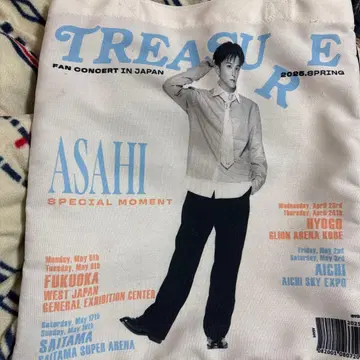 treasure 아사히 토트백