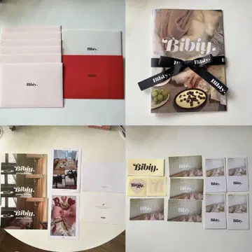 bibiy 포토북 편지지 엽서 스티커 세트