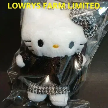 LOWRYSFARM 산리오 헬로 키티 트위드 원단 키링