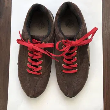 리복 가죽 스니커즈 브라운 26.5cm