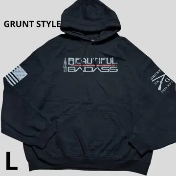 GRUNT STYLE 그랑스타일 후드티 밀리터리 만국기