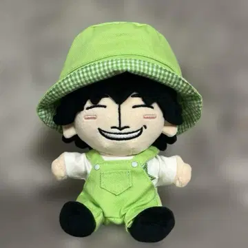 15cm 인형용 티셔츠 & 살로펫 & 버킷햇 SET 그린