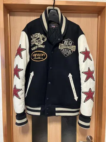 VANSON 바시티 자켓