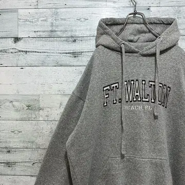 [최고 디자인] 자수 빅 로고 빅 루즈 빈티지 맨투맨 후드티