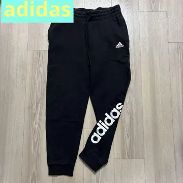adidas 블랙 맨투맨 조거 팬츠 M