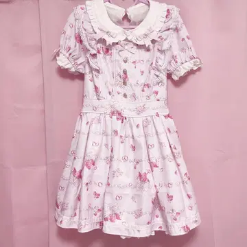 LIZLISA creamy berry 패턴 셋업 핑크