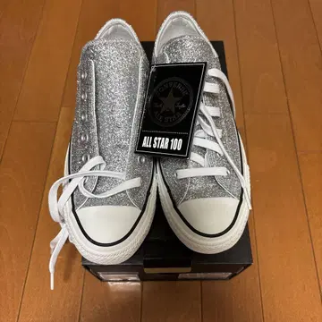 새상품 CONVERSE ALL STAR 100 GLITTER 실버