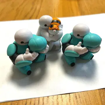베이맥스 가챠가챠 숨바꼭질 피규어 3개 세트